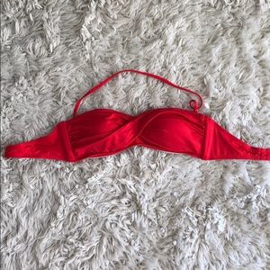 Red bathing suit top